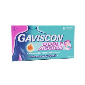 Gaviscon Doble Accion x 8 Comprimidos masticables (Reckitt)
