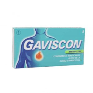 Gaviscon x 8 comprimidos masticables sabor Menta (Reckitt)