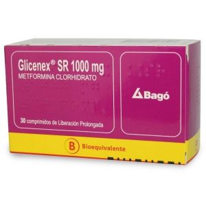 Glicenex Sr 1000 mg x 30 comprimidos de liberación prolongada (Bagó)