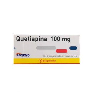 Quetiapina 100 mg x 30 comprimidos Ascend
