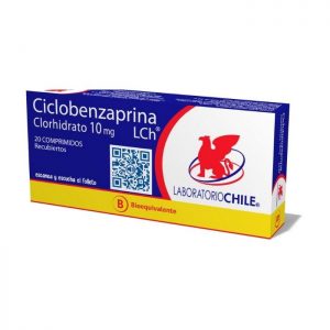 Ciclobenzaprina 10 mg x 20 comprimidos (Lab. Chile)