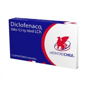Diclofenaco 12.5 x5 Supositorios (LCh)