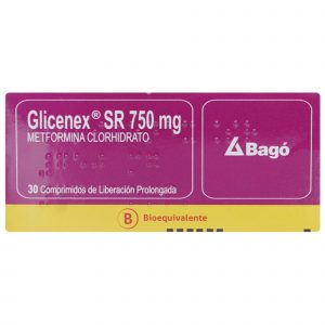 Glicenex SR 750 mg x 30 Comprimidos de Liberación Prolongada