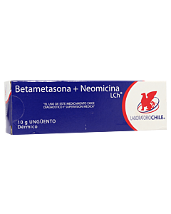 Betametasona + Neomicina ungüento dérmico x 10 g (Laboratorio Chile)
