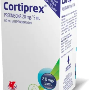 Cortiprex Prednisona 20 mg/5ml Jarabe 60mL  (Lab Chile)